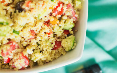 Ensalada de quinoa con aceites esenciales