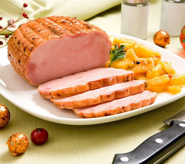 Glaseado de jamón con aceites esenciales